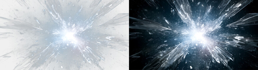 Frozen Shard Explosion with Detailed Ice Texture PNG © Татьяна Куриленко