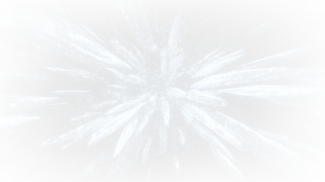 Explosive Ice Crystal Burst with Frozen Particle Spray PNG