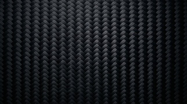 Detailed dark carbon fiber texture featuring a professional woven pattern displayed on transparent background