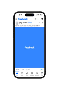 Facebook post mockup social media template. like and love icon buttons and haha emoji smiley face, web post mock up frame . Facebook notification icons, thumb up icon, favorite heart icon sticker