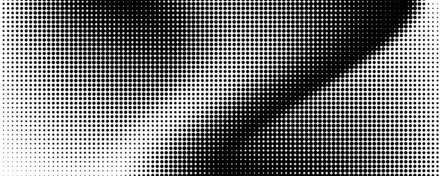 Grunge halftone gradient background. Faded grit noise texture. White and black sand wallpaper. Retro pixelated backdrop. Anime or manga style comic overlay. graphic design textured template modern