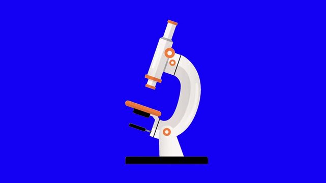 microscope on white background
