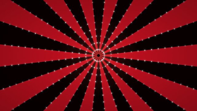 Crimson Black Sunburst 28 Rays Animation Loop Background