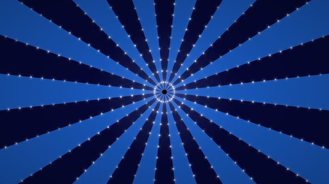 Blue Navy Sunburst 28 Rays Animation Loop Background