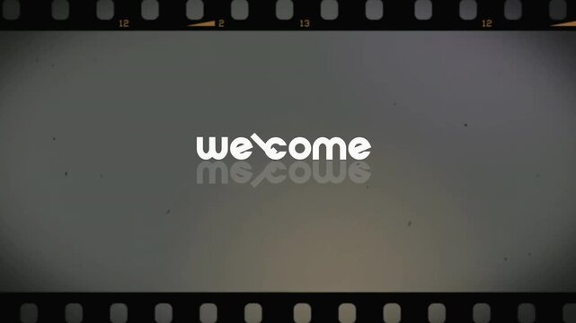 Classic Welcome Screen Animation | Retro Movie Film Intro Template