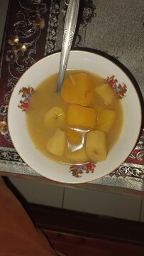Typical Indonesian food kolak 