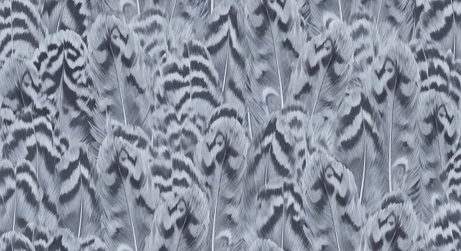 seamless owl feather pattern