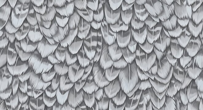seamless owl feather pattern