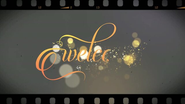 Elegant Welcome Typography Reveal | Old Film Effect Motion Graphics