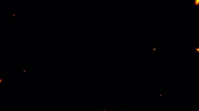 Abstract 2D Animation of Stylized Fiery Explosion Effects.