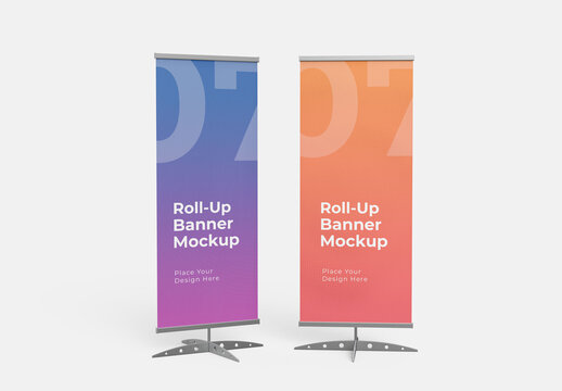 Rollup Banner Mockup Template