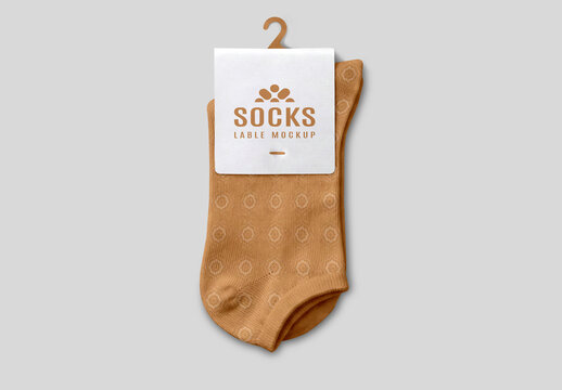 Socks Label Mockup