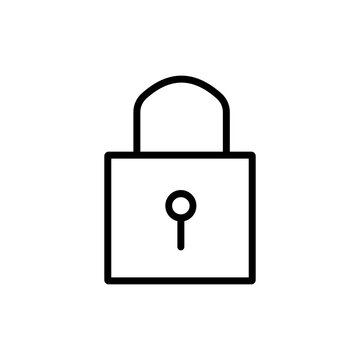Padlock Security Lock Outline Icon