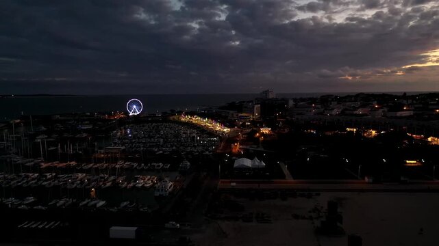 Ville de Royan de nuit
