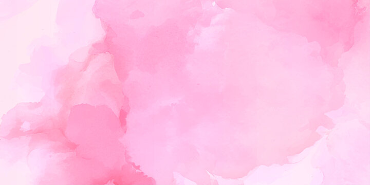 Abstract pink watercolor background,Paint brush paper textured stain canvas element,Acrylic shinny pink flowing ink grunge texture,watercolor bleed and fringe with vibrant distressed grunge texture,