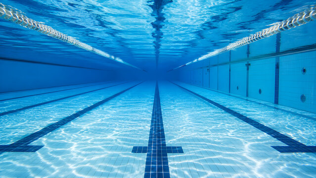 Underwater Swimming Lane Perspective