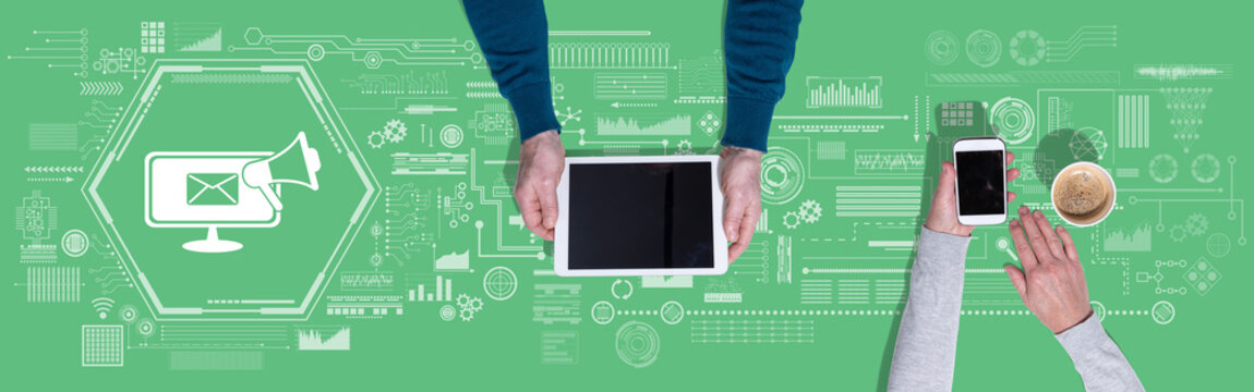 Concept of email marketing