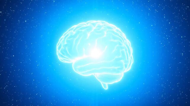 Glowing Brainwave Pathways: ADHD Therapy Visualization