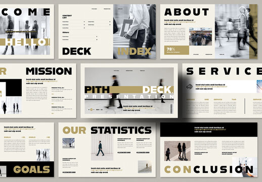 Pitch Deck Presentation Template Design Layout