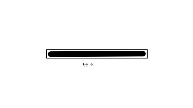 Modern Waiting Progress Bar Animation for User Interface Loading Screen Design