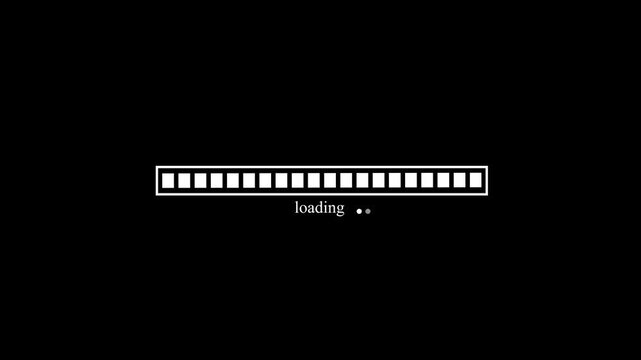 Clean Waiting Progress Indicator Animation with Smooth Loading Bar Effect