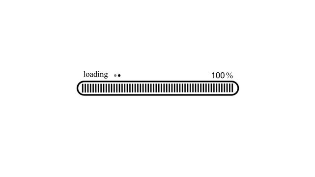 Modern App Loading Screen Animation Featuring Waiting Progress Bar