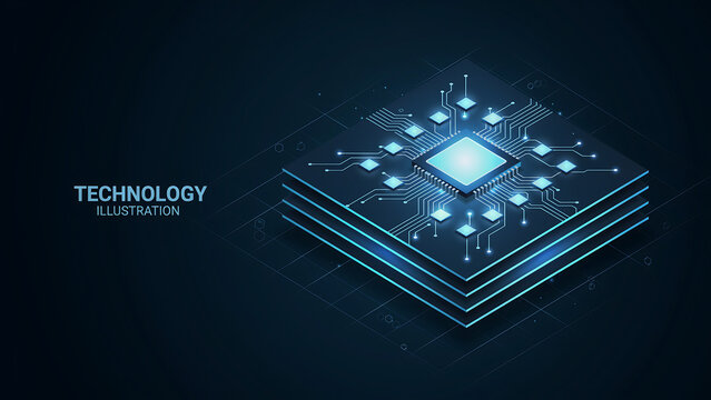 blue technology background