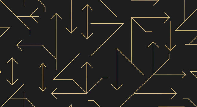 Geometric Arrows Pattern, Directional Lines, Abstract Lines Background