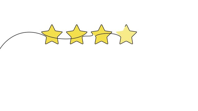 Minimalist Five Stars Line Rating 