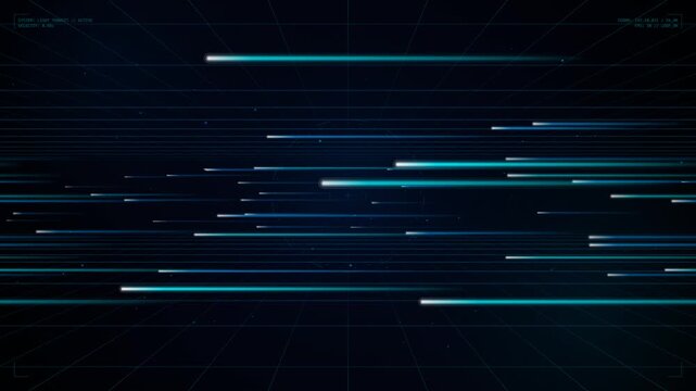 Light Streak Transit The blue cyan palette
and tech, modern, clean styling make it especially strong for tech ad and SaaS intro. It also adapts well to
15
keynote opener and web hero because the compo