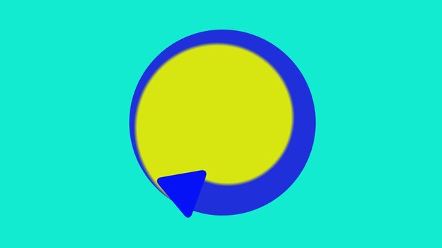 Colorful Abstract Circular Arrow Rotating Intro Animation