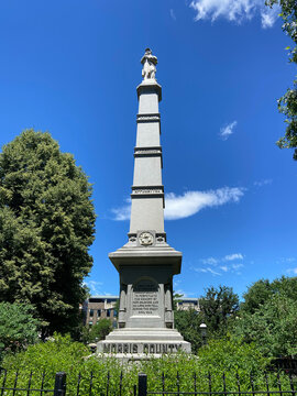Morris County Civil War Monument at Morristown Green, New Jersey, USA