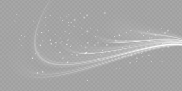 Cold winter wind texture. Holiday vector blizzard. Christmas effect of a cold blizzard. Vector PNG.

