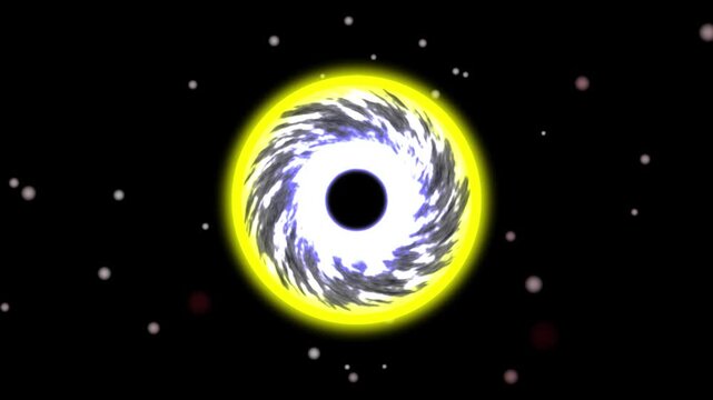 Abstract sphere animation wraps glowing yellow tracking rings. Swirling abstract sphere animation flows blue white vector currents. Minimal abstract sphere animation loops graphics.