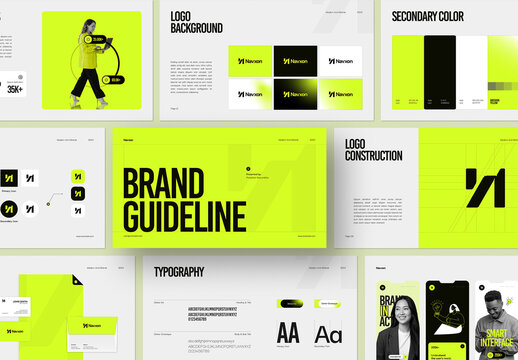 Corporate Brand Identity Guideline Presentation Layout