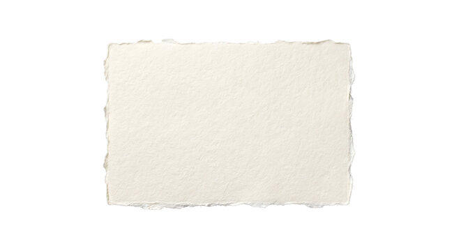 Handmade deckle edge torn paper template