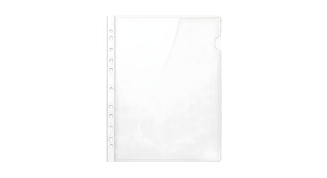 Clear plastic sheet protector pocket binder sleeve