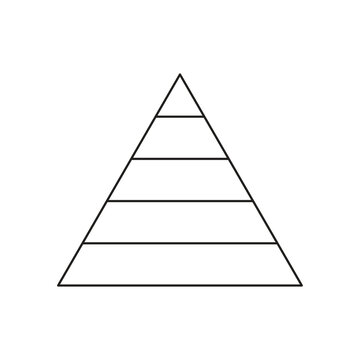 Pyramid Shape Illustration, Stepped Pyramid Graphic