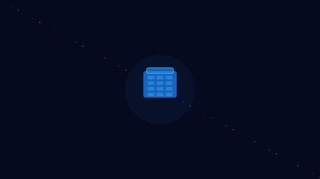 Blue Keyboard Tech Animation