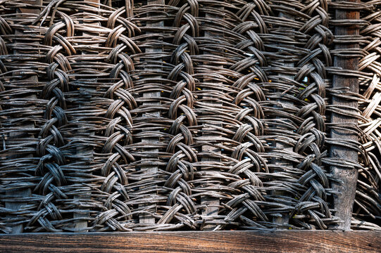 Wicker texture showcases handcrafted craftsmanship