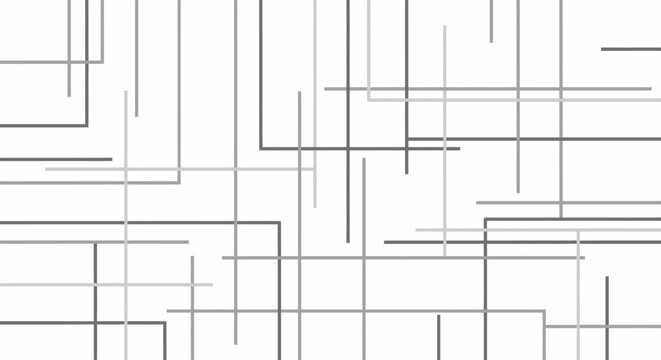 Abstract geometric pattern of intersecting lines on a white background