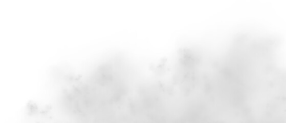 Naklejka premium Realistic white smoke drifting slowly in soft layers. Transparent background makes it ideal for overlays and effects. PNG element for design projects.