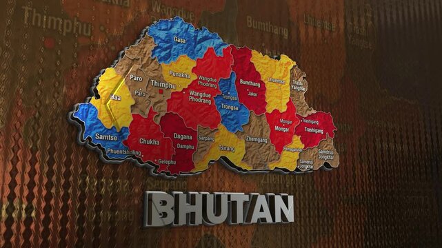 Bhutan Map