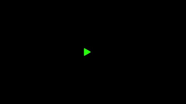 Rewind arrow button icon on transparent background, rewind button animation suitable for video editing, media playback, retro themes, technology concepts. sign 4K footage