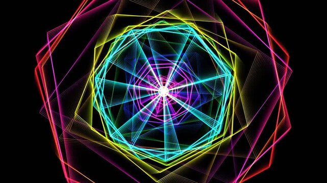 cyber optical illusion mandala 2d