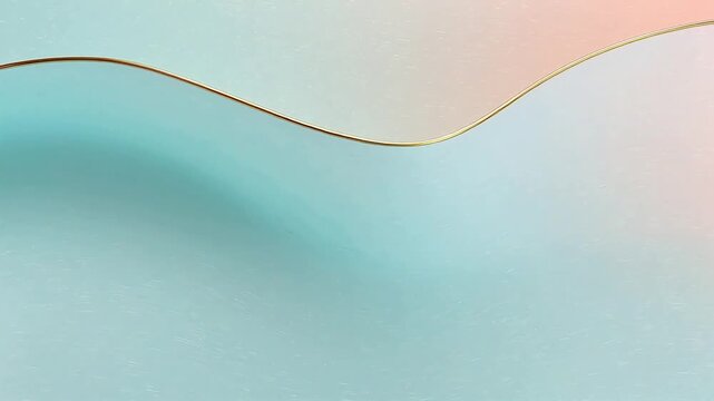 Abstract curves on pastel background