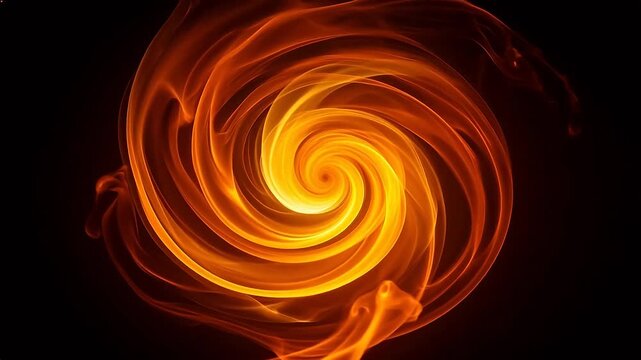 Abstract swirling fire pattern