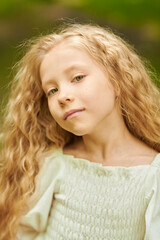 Naklejka premium Graceful Childhood Portrait