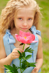 Naklejka premium Princess Peony Portrait