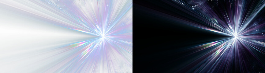 Fototapeta premium Curved glowing light lines with futuristic motion effect, abstract speed trail overlay, neon luminous streaks isolated on transparent background png for creative projects